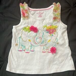 Girls Tommy Bahama Tropical Elephant tank top size 5/6